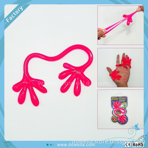 Trade assurance Hot sale TPR material Funny Sticky stretchy Hand Toys